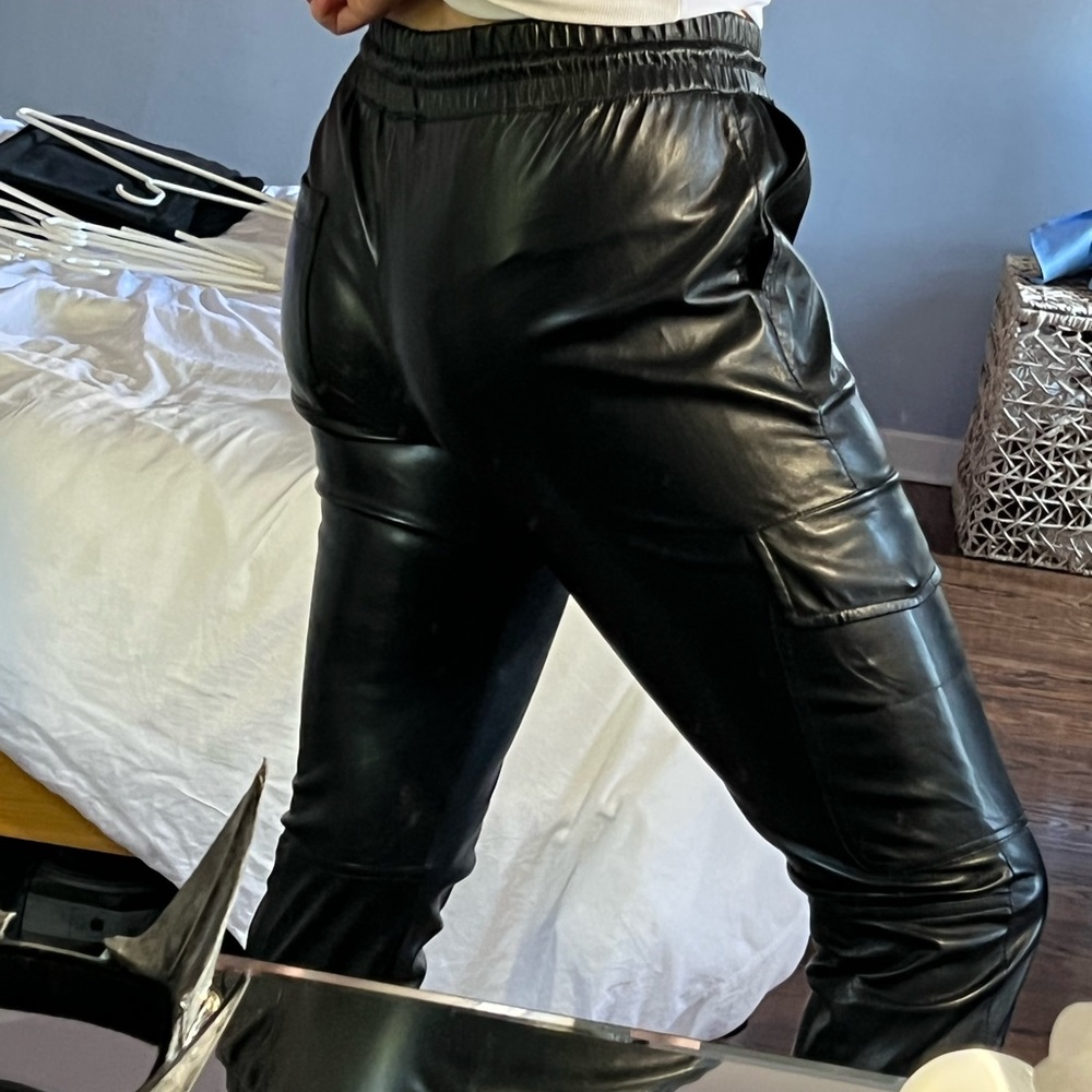 Zara Leather Jogger